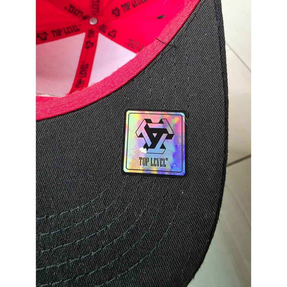 Top Level Mexico Snapback Hat Red Black Aztec Eagle Embroidered Cotton‎ Cap W2